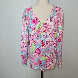 Floral V-Neck Cardigan